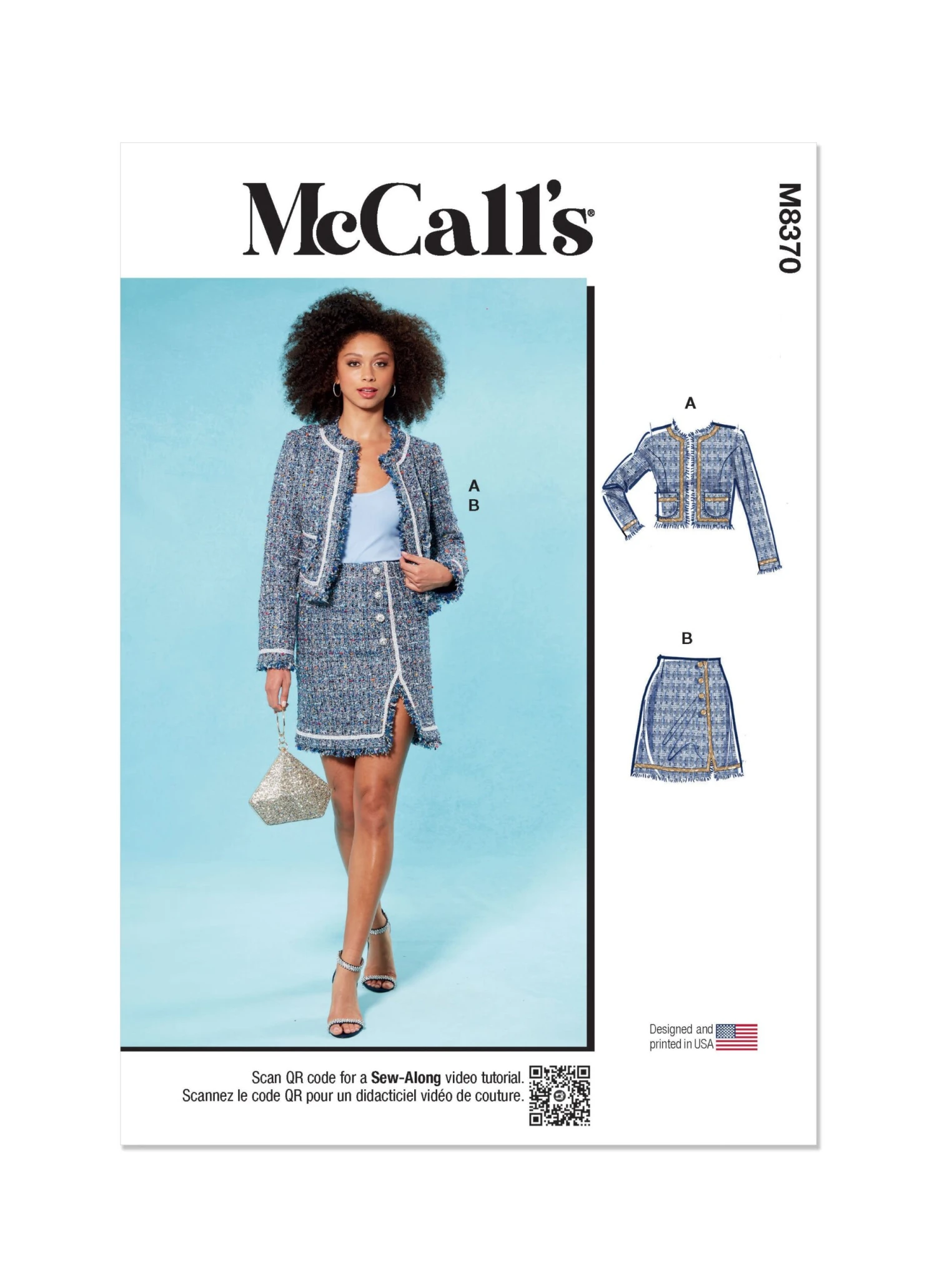 McCall's Sewing Pattern 8370 Misses' Jacket And Skirt 2 McCall's Sewing Pattern 8370 Misses' Jacket And Skirt - Image 2