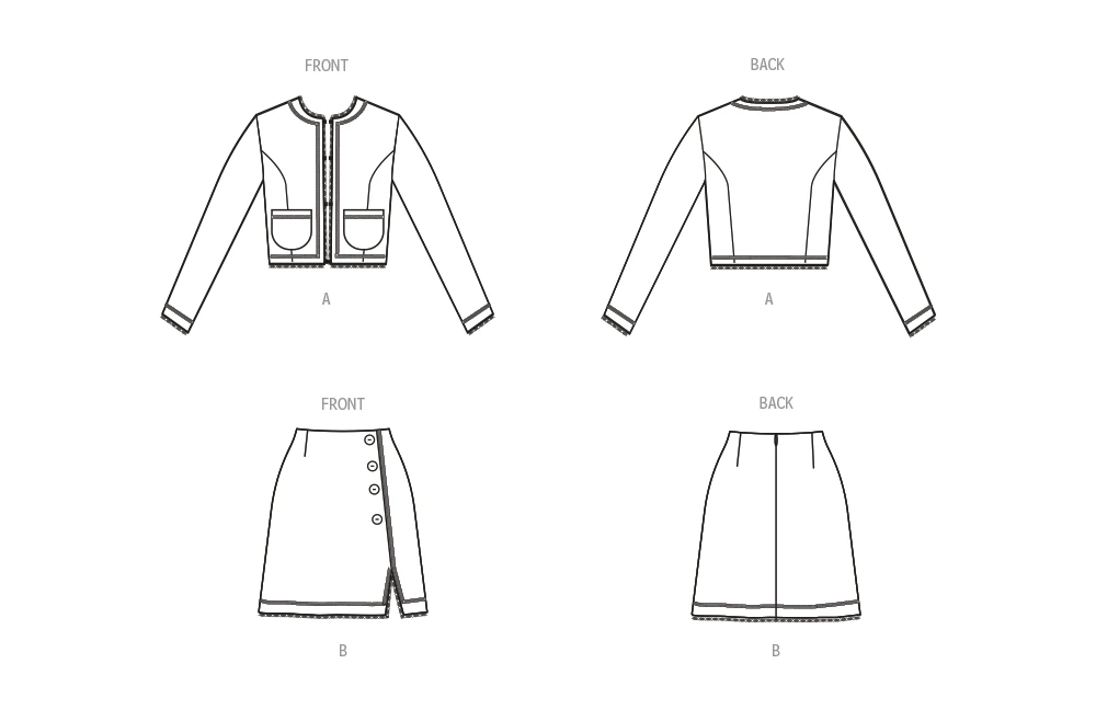 McCall's Sewing Pattern 8370 Misses' Jacket And Skirt 10 McCall's Sewing Pattern 8370 Misses' Jacket And Skirt - Image 10