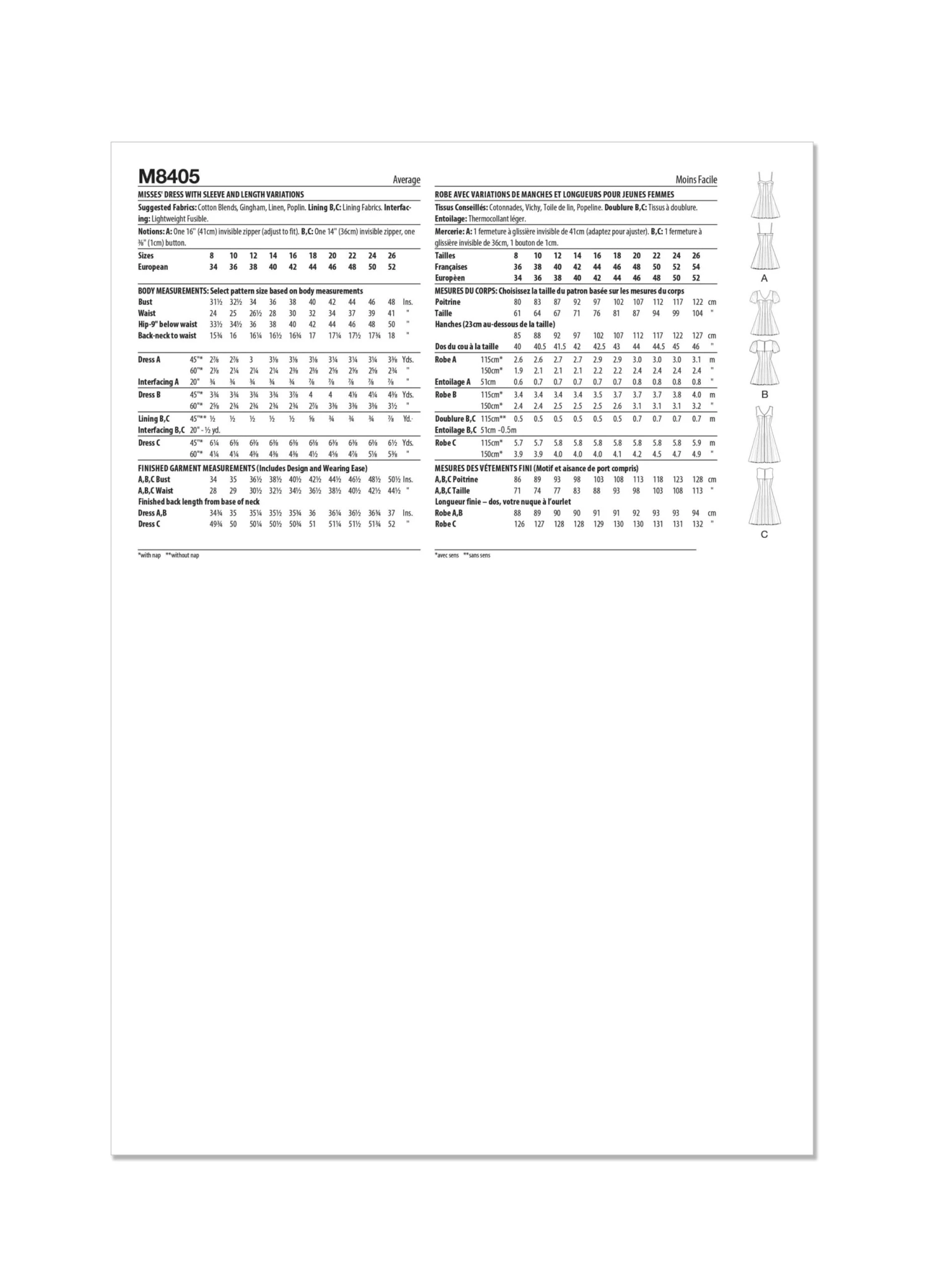 McCall's Sewing Pattern 8405 Fit And Flare Dress 5 McCall's Sewing Pattern 8405 Fit And Flare Dress - Image 5