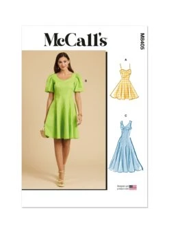 McCall's Sewing Pattern 8405 Fit And Flare Dress 10 McCall's Sewing Pattern 8405 Fit And Flare Dress -Jaycotts Shop M8405 envelope front