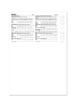 McCall's Sewing Pattern 8407 Knit Bodysuit And Top By Brandi Joan -Jaycotts Shop M8407 envelope back