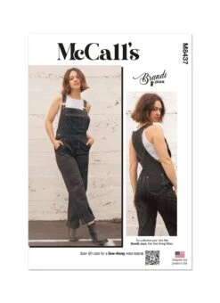 McCall's Sewing Pattern M8437 Misses Overalls By Brandi Joan 7 McCall's Sewing Pattern M8437 Misses Overalls By Brandi Joan -Jaycotts Shop M8437 envelope front