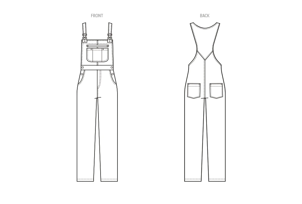 McCall's Sewing Pattern M8437 Misses Overalls By Brandi Joan 5 McCall's Sewing Pattern M8437 Misses Overalls By Brandi Joan - Image 5