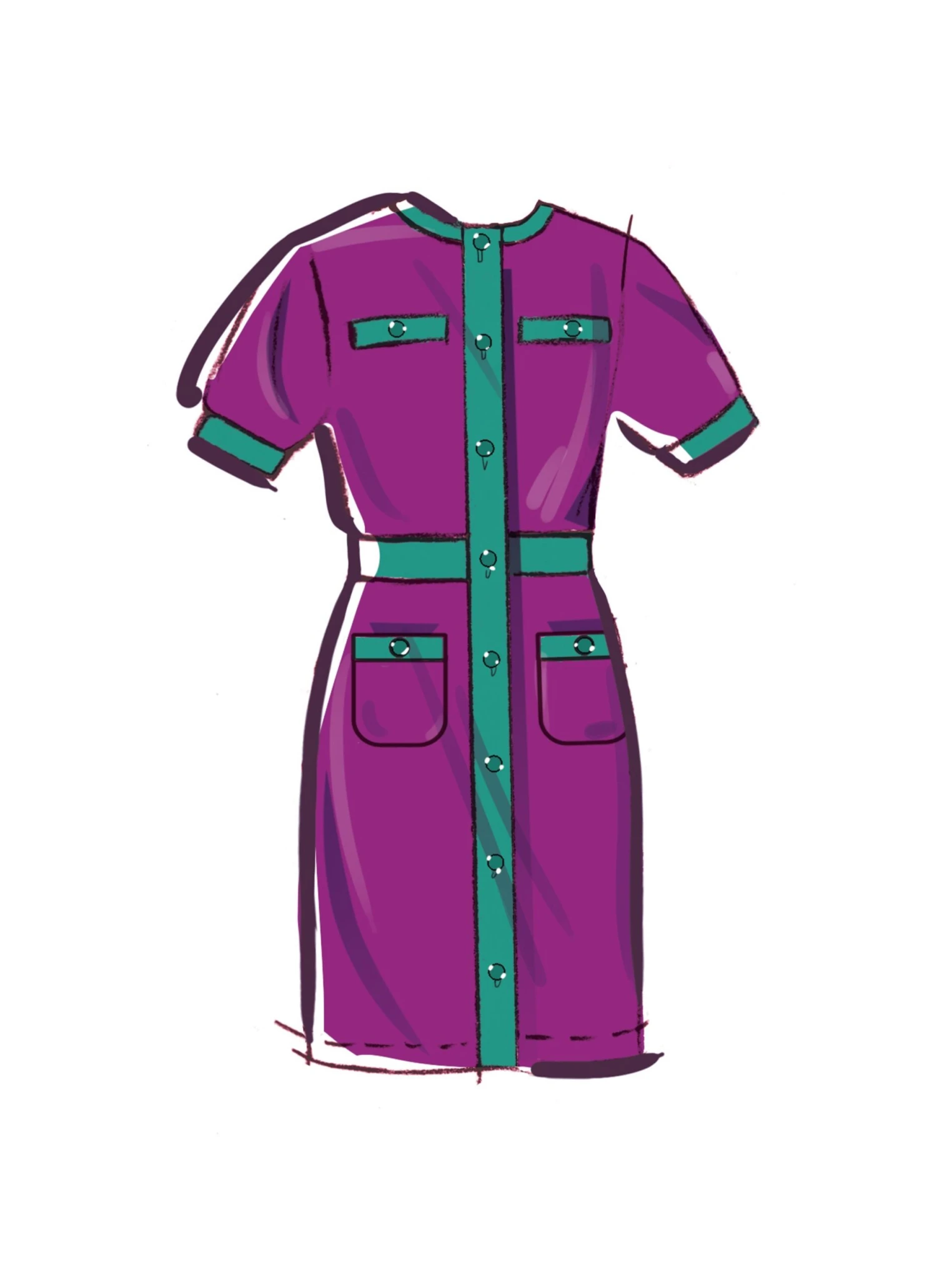 McCall's Sewing Pattern M8445 Girls' Knit Dresses 6 McCall's Sewing Pattern M8445 Girls' Knit Dresses - Image 6