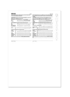 McCall's Sewing Pattern 8450 Dress, Jumpsuit And Overskirt -Jaycotts Shop M8450 envelope back