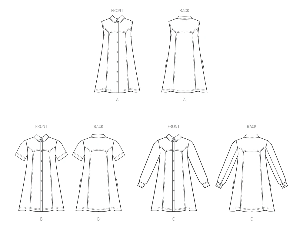 McCall's Sewing Pattern 8508 Dress With Sleeve Variations 8 McCall's Sewing Pattern 8508 Dress With Sleeve Variations - Image 8