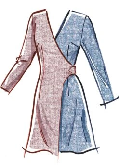 McCall's Sewing Pattern 8528 Blazer Wrap Dresses -Jaycotts Shop M8528 03