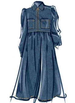 McCall's Sewing Pattern 8553 Zip Front Dress -Jaycotts Shop M8553 03