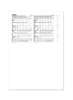 McCall's Sewing Pattern 8559 Misses' And Women's Jeans Skirt -Jaycotts Shop M8559 envelope back