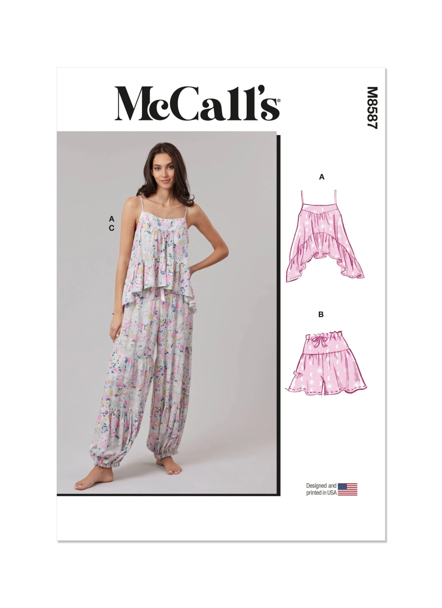 McCall's Sewing Pattern 8587 Top, Shorts And Trouser's 2 McCall's Sewing Pattern 8587 Top, Shorts And Trouser's - Image 2