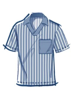 McCall's Sewing Pattern 8589 Men's Top With Sleeve Variations -Jaycotts Shop M8589 02