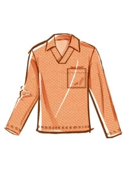 McCall's Sewing Pattern 8589 Men's Top With Sleeve Variations -Jaycotts Shop M8589 03