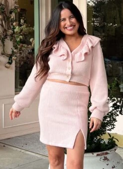 Know Me Sewing Pattern 2003 Knit Cardigan And Skirt By Alissah Threads -Jaycotts Shop ME2003 product hires 01