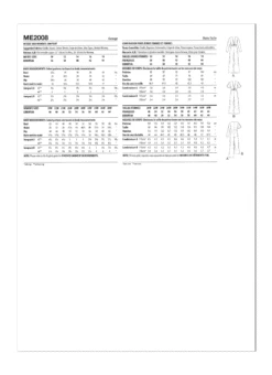 Know Me Sewing Pattern 2008 Misses' And Women's Jumpsuit By Handmade Millennial 14 Know Me Sewing Pattern 2008 Misses' And Women's Jumpsuit By Handmade Millennial -Jaycotts Shop ME2008 envelope back