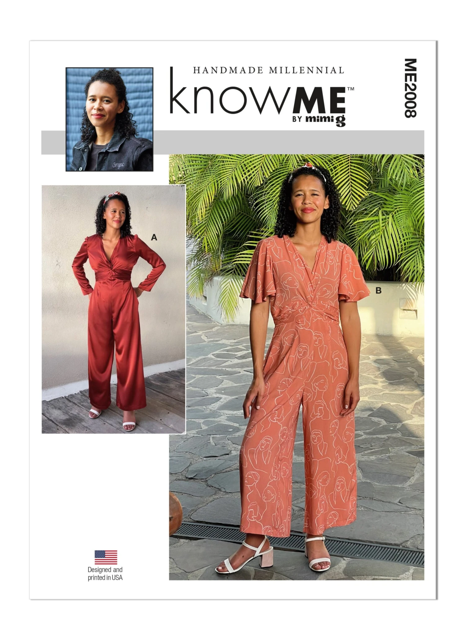 Know Me Sewing Pattern 2008 Misses' And Women's Jumpsuit By Handmade Millennial 2 Know Me Sewing Pattern 2008 Misses' And Women's Jumpsuit By Handmade Millennial - Image 2
