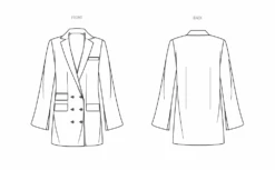 Know Me Sewing Pattern 2034 Misses' Jacket Dress 9 Know Me Sewing Pattern 2034 Misses' Jacket Dress -Jaycotts Shop ME2034 line art