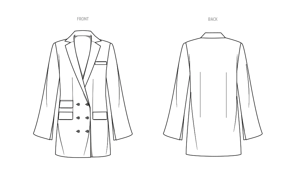 Know Me Sewing Pattern 2034 Misses' Jacket Dress 4 Know Me Sewing Pattern 2034 Misses' Jacket Dress - Image 4