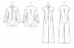 Know Me Sewing Pattern KM2081 Maternity Romper And Jumpsuit By The Corny Rainbow 15 Know Me Sewing Pattern KM2081 Maternity Romper And Jumpsuit By The Corny Rainbow -Jaycotts Shop ME2081 line art