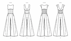 Know Me Sewing Pattern KM2082 Jumpsuits By Keechii B Style 13 Know Me Sewing Pattern KM2082 Jumpsuits By Keechii B Style -Jaycotts Shop ME2082 line art