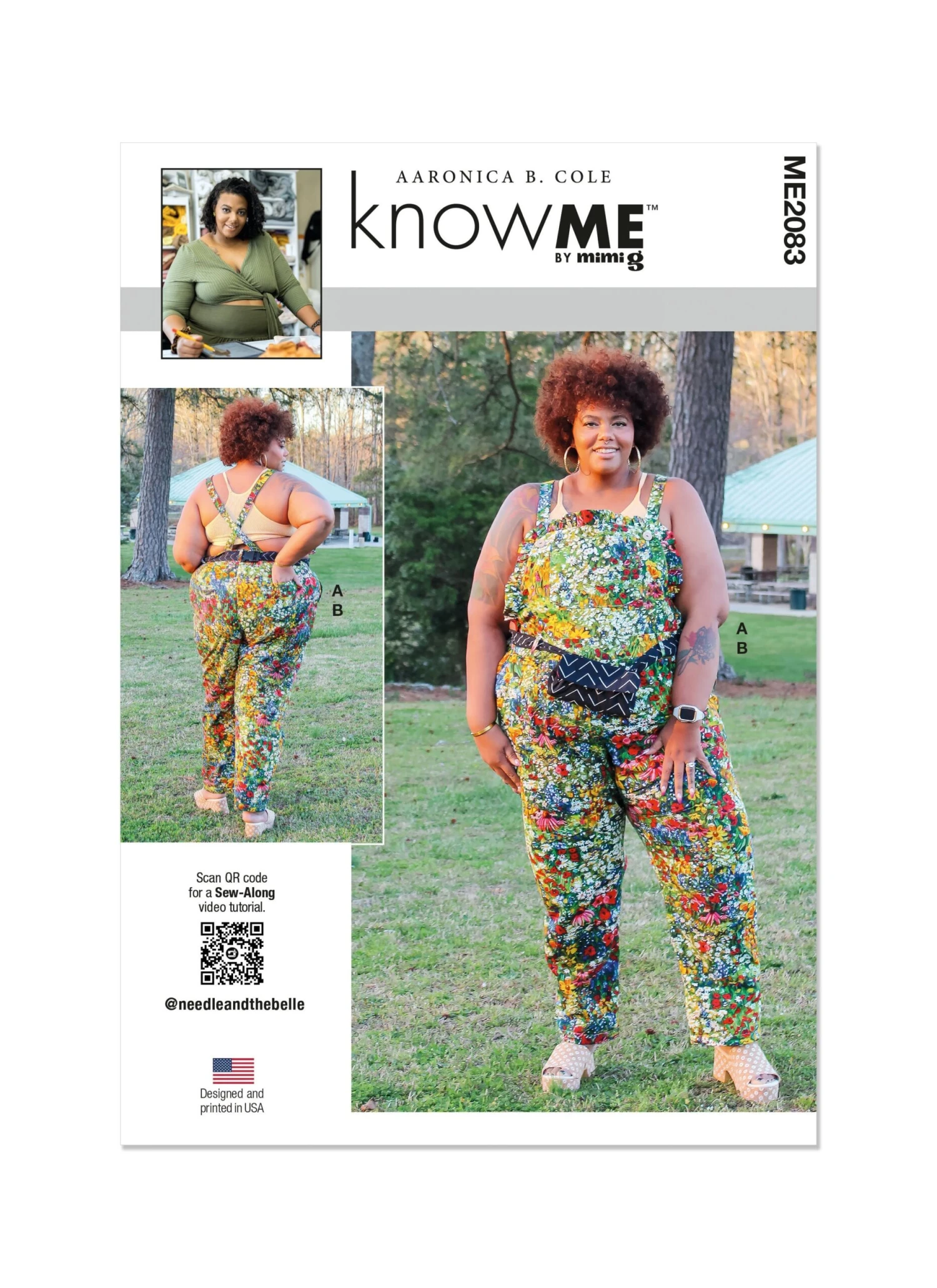 Know Me Sewing Pattern 2083 Overalls And Belt Bag By Aaronica B. Cole 2 Know Me Sewing Pattern 2083 Overalls And Belt Bag By Aaronica B. Cole - Image 2