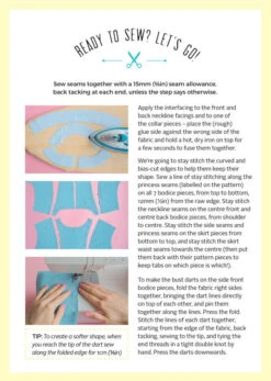 Tilly And The Buttons Martha Pattern - 1011 -Jaycotts Shop Martha sewing pattern inside