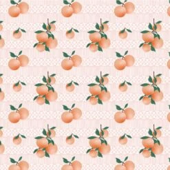 Mediterranean Organic Cotton Fabric, Seville