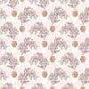 Mediterranean Organic Cotton Fabric, Bougainvillea