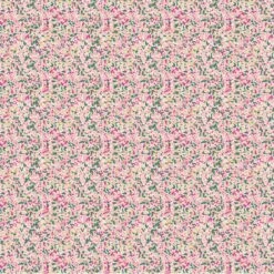 Mediterranean Organic Cotton Fabric, Blossom Pinks