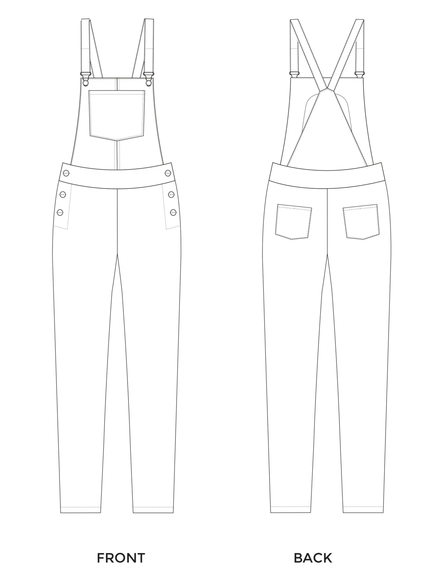 Tilly And The Buttons Mila Dungarees Pattern - 1019 16 Tilly And The Buttons Mila Dungarees Pattern - 1019 - Image 16