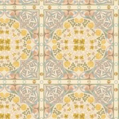 V&A Morris' Muses Organic Cotton Fabric, Embroidered Cloth