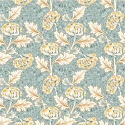 V&A Morris' Muses Organic Cotton Fabric, Peony Miniature