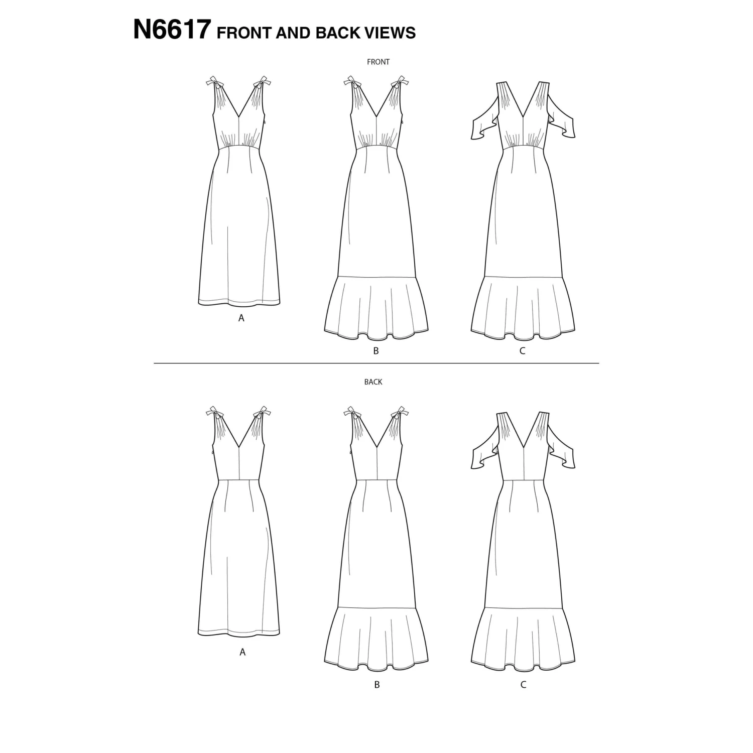 New Look Sewing Pattern 6617 Misses' Dresses 5 New Look Sewing Pattern 6617 Misses' Dresses - Image 5