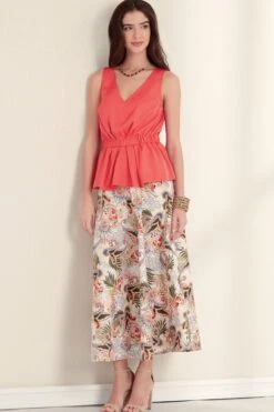 New Look Sewing Pattern 6668 Misses' Top And Skirt