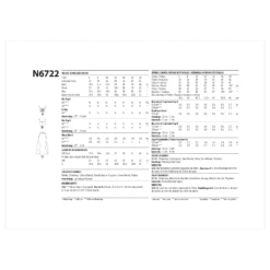 New Look Sewing Pattern 6722 Bra Tops And Wrap Skirt | Easy -Jaycotts Shop N6722 envelope back