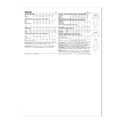 New Look Sewing Pattern 6729 Dress, Top And Skirt -Jaycotts Shop N6729 envelope back