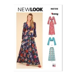 New Look Sewing Pattern 6729 Dress, Top And Skirt -Jaycotts Shop N6729 envelope front