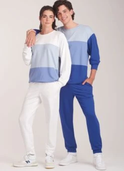 New Look Sewing Pattern 6772 Unisex Knit Top And Pants