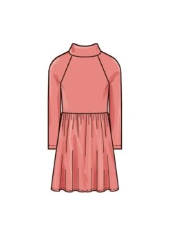 New Look Sewing Pattern 6773 Girls' Knit Dresses -Jaycotts Shop N6773 03