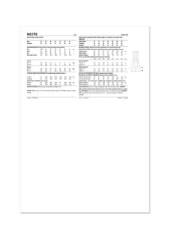 New Look Sewing Pattern 6778 Dress In Two Lengths -Jaycotts Shop N6778 envelope back