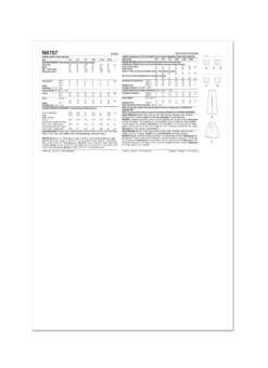 New Look Sewing Pattern 6787 Juniors' Corsets, Pants And Skirt -Jaycotts Shop N6787 envelope back