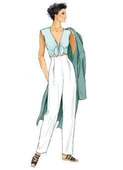 New Look Sewing Pattern 6796 Coat, Tops And Trousers -Jaycotts Shop N6796 03