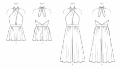 New Look Sewing Pattern 6798 Romper And Jumpsuit -Jaycotts Shop N6798 line art