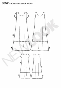 New Look NL6352 Misses Dress Pattern -Jaycotts Shop NL 6352 FBV