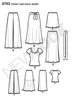 New Look 6762 Misses Separates Pattern | Easy -Jaycotts Shop NL 6762 FBV