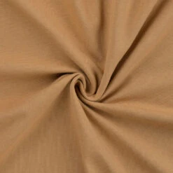 GOTS Organic Cotton Jersey Fabric, Caramel