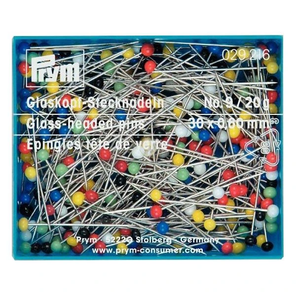 Prym Glass-Headed Pins, 200 Pack 1 Prym Glass-Headed Pins, 200 Pack