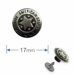 Prym American Silver Star Jeans Buttons 17mm 5 Prym American Silver Star Jeans Buttons 17mm -Jaycotts Shop Prym 622210c