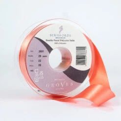 Berisfords Satin Ribbon Coral