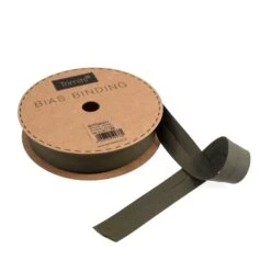 Dark Khaki Bias Binding | 25mm Width