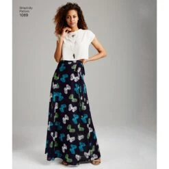 Simplicity Pattern 1069 Wide Leg Pants Or Shorts And Skirts In 2 Lengths